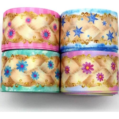 New 1-1/2 38mm cartoon ribbon 10 yd DIY handmade materials gift wrap headpiece hair bow colorful Grosgrain ribbons