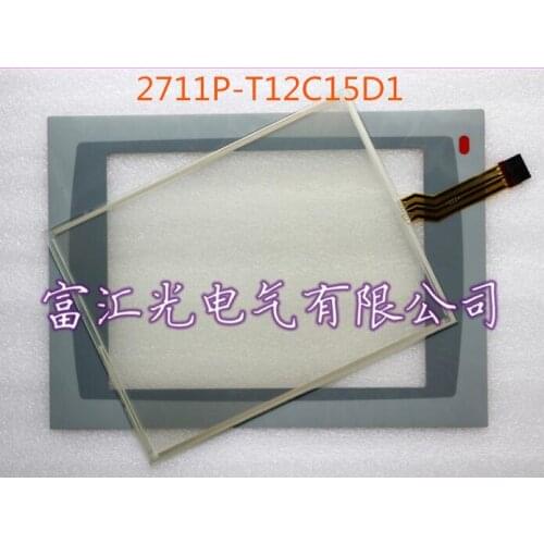 NEW PanelView Plus 1250 2711P-T12C15D1 2711P-T12C15D2 HMI PLC Touch screen AND Front label