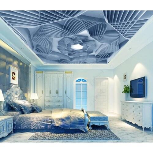 Custom 3D Photo Wallpaper Three-dimensional European pattern bedroom living room Large Mural Wallpaper For Ceiling Decoration