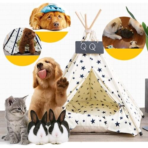 Pet Tent Canvas Tent Keeps Warm In Winter Pet Nest Sleeping Mat Precision Sewing Separation Multi-function Dog Warm Home