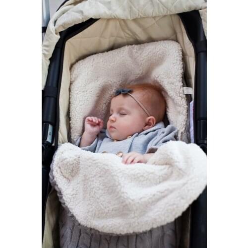 Thick Newborn Sleeping Bag Baby Warm Diaper Blanket Infant Trolley Sleep Bag Feet Baby Swaddle Wrap Knit Envelope