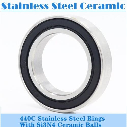 Bearings 6804 6805 6806 ( 1 PC) 440C Stainless Steel Rings With Si3N4 Ceramic Balls Bearing S6804 S6805 S6806