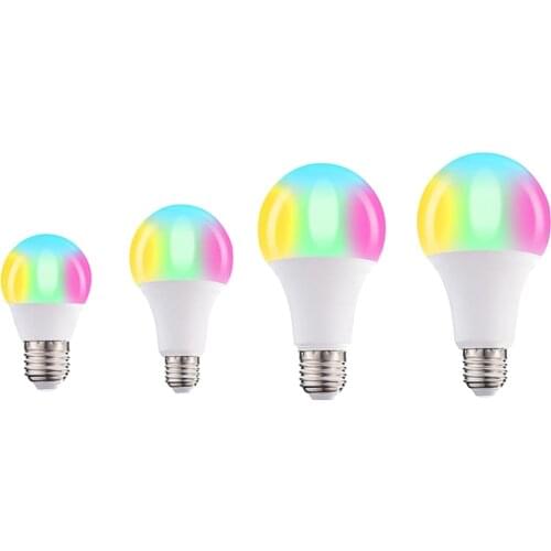REMOTE CONTROL RGB COLOUR CHANGE CHANGING LIGHT BULB 85-265V 900LM 6000K WHITE