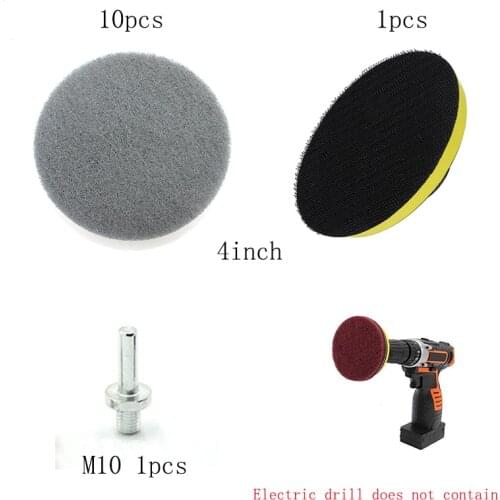 Drill Brush Scrub Pads Power Scrubber Cleaning Kit All Purpose Cleaner Scrubbing Cordless Drill for Cleaning Pool