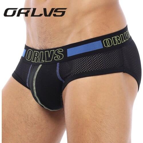 Brand Penis Sexy Underwear Briefs Men Mesh Sexy Underpants Cueca Masculina U Pouch Cotton Male Panties Mens briefs Underwear