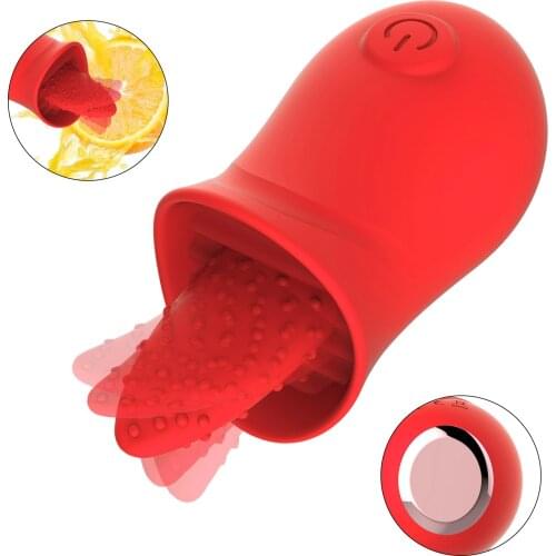 Vibrator AV Stick For Women Vibration Simulation Tongue Couples Appeal Cunnilingus Masturbation Vibrator Tongue Lick L1