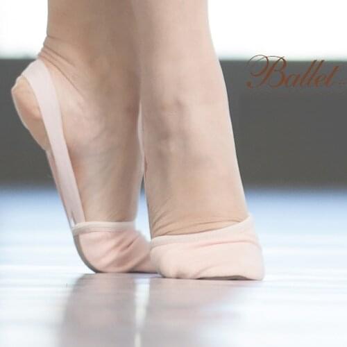 EU35-42 Half Sole Non-slip Stretch Soft Exercise Rhythmic Gymnastics Ballet Yoga Shoes Belly Dancing Shoes For Woman