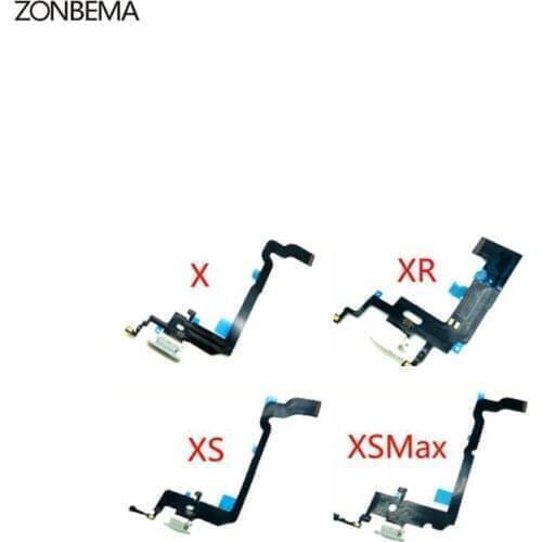 ZONBEMA 50pcs New Charger Charging Port Dock USB Connector Plug Flex Cable For iPhone X XR XS MAX