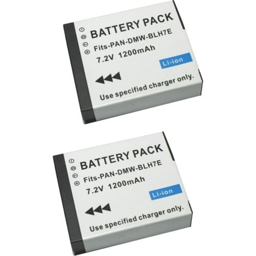 2Pcs/lot DMW-BLH7 BLH7 DMW-BLH7PP DMW-BLH7E Batteries for Panasonic Lumix DMC-GM1, GM1, DMC-GM5, GM5, DMC-GF7, GF7, DMC-GF8, GF8