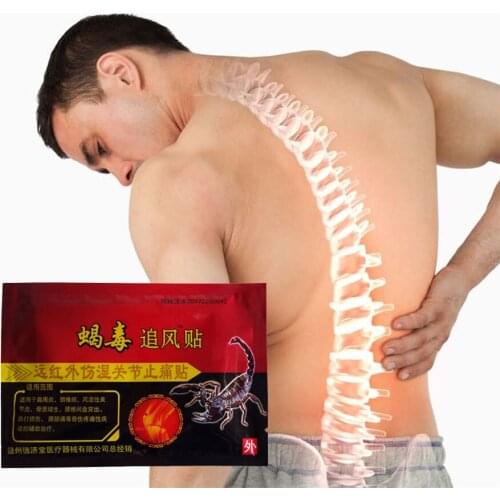 2020 New 24Pcs/3Bags Chinese Medical Analgesic Plaster Scorpion Venom Pain Relief Patch for Foot/Muscle/Back/Neck Pain Arthralgi