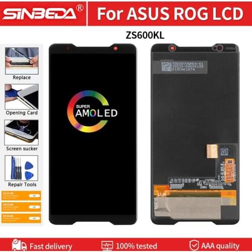 6.0" Original LCD For ASUS ZS600KL Z01QD LCD Display Touch Screen Digitizer Assembly Replacement For Asus ROG Phone LCD Display