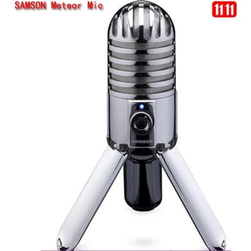 Promotions SAMSON Meteor Mic USB condenser microphone Studio Microphone Cardioid for computer notebook network Free shipping