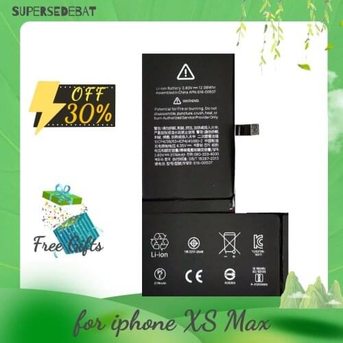 0 cycle 3174 mah for iphone xs max Battery Replacement Bateria for xs max Batteries Rechargeable Batteries Pilas With Tools