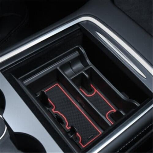 Car Center Console Armrest Arm Rest Storage Box Container Organizer Case Tray Organizer For Tesla Model 3 2021 / Model Y 2021