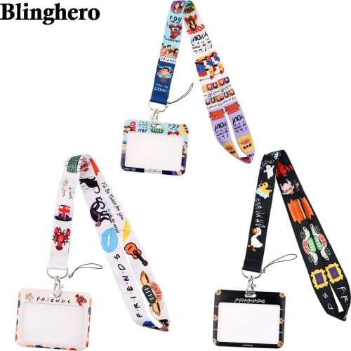 CB633 TV Show Friends Lanyards ID Badge Holder Keychain ID Card Passport Gym Mobile Badge Holder Lanyard Key Holder