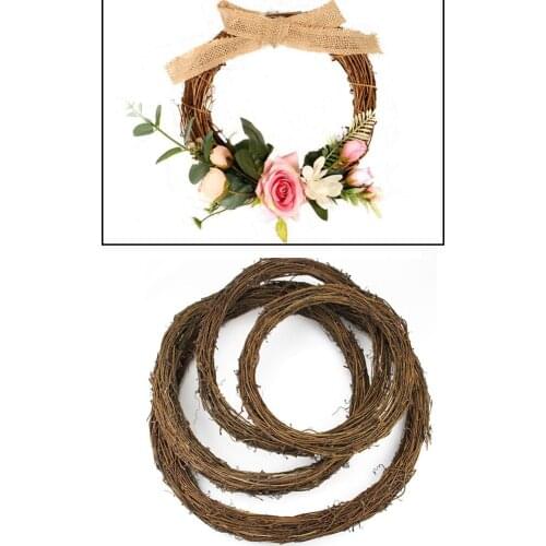 8-75CM Wedding Decoration Wreath Natural Rattan Garland DIY Crafts Decor For Home Door Grand Tree Christmas Gift Party ornament