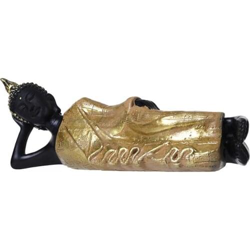 INDIA BUDDHA RESIN CRAFTS HOME DECORATION ORNAMENTS SLEEPING BUDDHA SCULPTURE FIGURINES SOUVENIR GIFTS OFFICE DECOR ACCESSORIES
