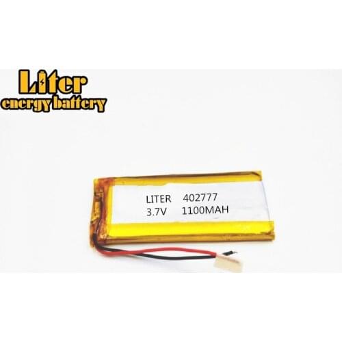 3.7V 1100mAh 402777 Lithium Polymer Li-Po li ion Rechargeable Battery cells For Mp3 MP4 MP5 GPS mobile The tablet battery