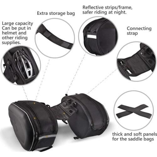 Motorcycle Waterproof Racing Race 2019 Newest SA212 Moto Helmet Travel Bags Suitcase Saddlebags + One Pair of Raincoat