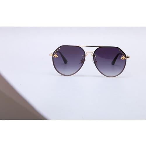 Top quality fashion vintage Brand Designer men Sunglass Italian classic bee Brand oversized sunglasses fashion women sunglasses