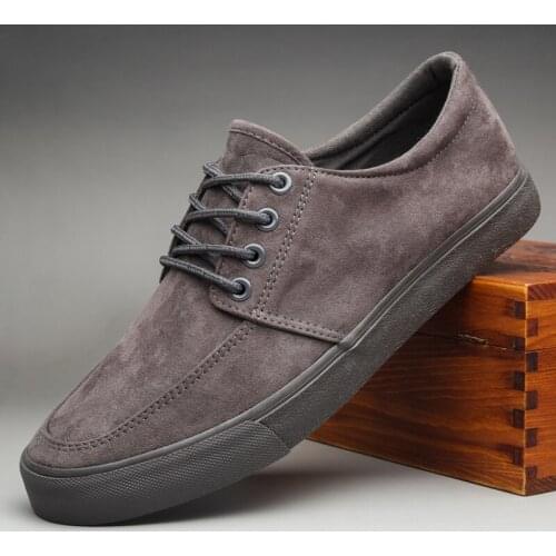 2019 Autumn New Trainers Canvas Mens Vulcanize Shoes Korean Fashion Casual Men Flock Shoes Lace-up Designer Sneakers Men Flats