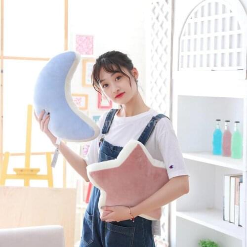 Soft Lovely Children Star Moon Cushion Pillow Home Baby Room Car Decor