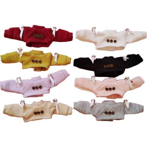 Ob11 Doll Clothes Short Ripped top short long-sleeved T-shirt for ob11,obitsu11,Molly, 1/12bjd doll clothes accessories for doll