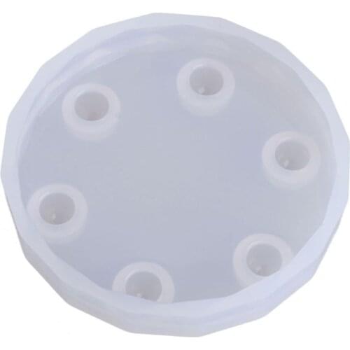 Epoxy Resin Desk Decoration Platform Round Handmade Crafts Ornaments Silicone Mold DIY Jewelry Making Tools