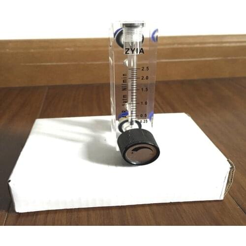 LZT-4T 0.25-2.5LPM (0.25-2.5L/min ) Square Panel Gas liquid Flowmeter Flow Meter rotameter LZT4T Tools Flow Measuring