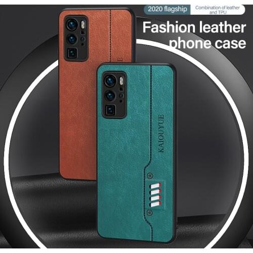 Luxury Cassette Leather Phone Case For Huawei P40 P30 P20 Lite Pro Mate 30 20 10 9 Honor Ultra-thin Silicone Protection Cover