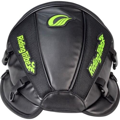 Waterproof Motorcycle Tail tank Bag Multi-functional PU Leather Sports Motorbike Rider shoulder backpack Durable Rear Seat Bag