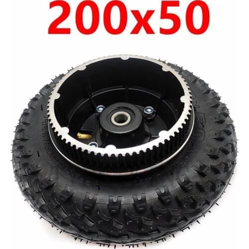 High Quality 200x50 Inflatable Wheel Tire 200*50 Off-road Belt Rear Wheel for Electric Scooter Accessories