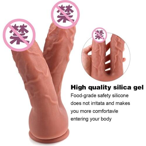 Adult Sex Toys Double Ended Dildo Penis Fake Dick Dildo Females Strapon Masturbation Silicone Toys realistic dildo