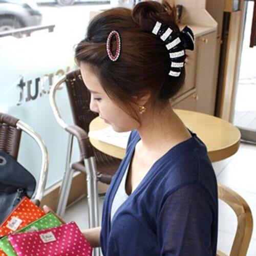 Extra Large Thick Big Crystals Hair Claw Elegant Rhinestone Hair Crab Hairpin for Women Hair Styling Tool Accessories Jewelry