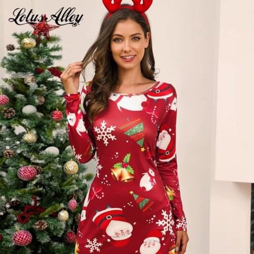 Christmas Dress For Women Autumn Winter Long Sleeve Red Drese Ladies Clothing Female Elegant Sequin Dress Robe Femme Hiver 2021