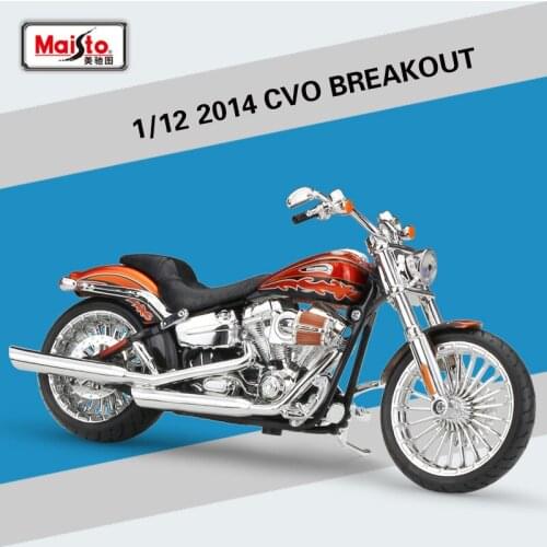 1:12 2014 CVO BREAKOUT Maisto Model Car Metal Diecast Model Sport Race Motorcycle Model Motorbike For Collectible
