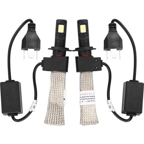 2Pcs Car LED Auto Headlight Bulb High Power Lights All-in-One Conversion Kit Super Bright Car Headlight 60W 7200LM 6000K