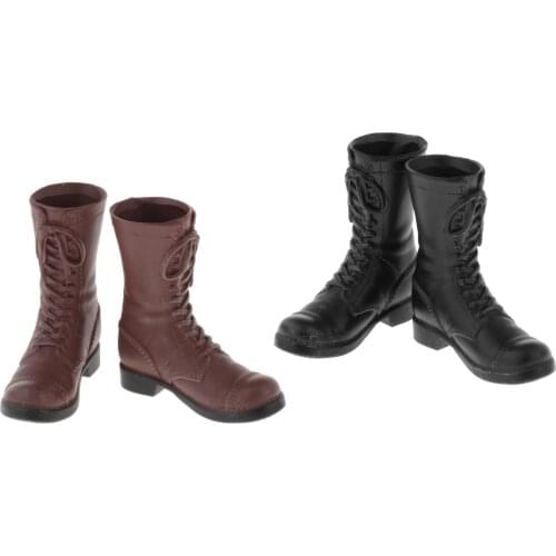 1:6 Soldier Combat Boots for HT Toy 12in Action Figure Model Accessory Parts