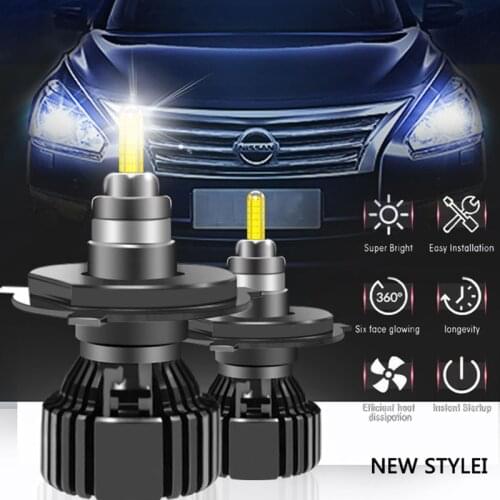 3D 48PCS Chips H4 H1 H7 H8 H11 LED Lamp Car Headlight 70W Bulbs HB4 HB3 HIR2 9012 H3 360 degree 6000K 18000LM 12V Auto Light