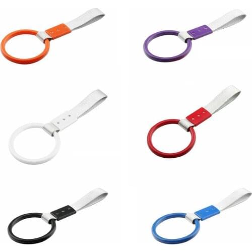Car Decoration Warning Ring Rear Bumper Warning Ring, Car Inner Hand Ring Round Car Interior Pull Ring Handle Strap Car Supplies