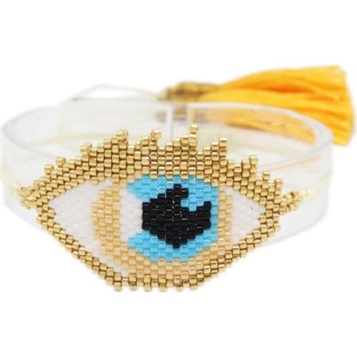 ZHONGVI Miyuki Pulseras Evil Eye Bracelet Jewelry 2021 Fashion handmade Loom Woven Jewellery Gift Classic Bracelets Wholesale