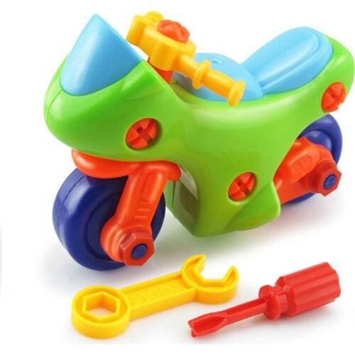 DIY City Building block disassembly motorcycle early childhood development intelligence Handson ability Gifts for children