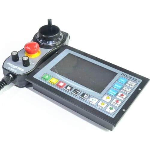 New DDCSV3.1 CNC 3/4 Axis Offline Stand Alone Controller Engraving Drilling Milling Machine 500KHz + MPG Handwheel