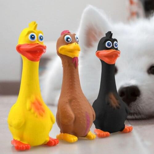 Cartoon Animal Shaped Dog Toys Latex Pet Squeaky Teeth Cleaning Toys for Puppy Dog Interactive Pet Dog Training Supplies