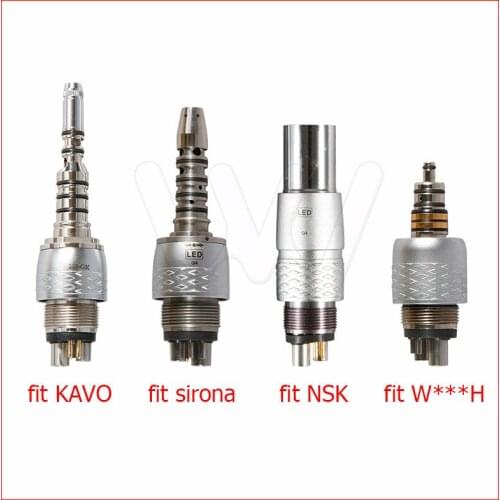 Dental LED Quick Coupler Coupling fit KAVO NSK Sirona Fiber Optic Handpiece