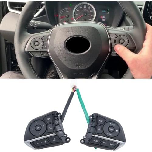For Avalon Camry Corolla 2018-2020 Car Steering Wheel Cruise Control Buttons Switch