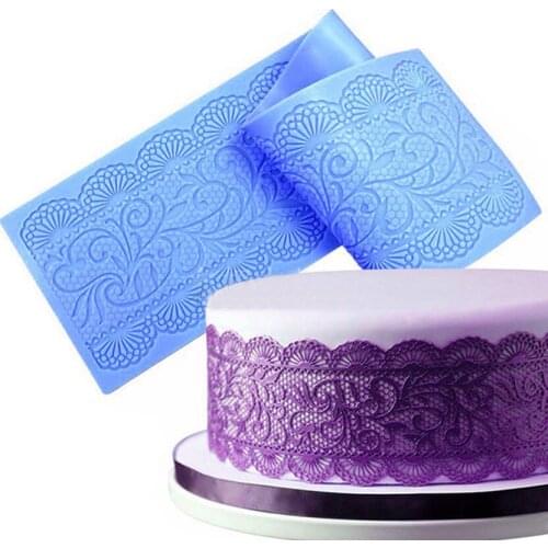 Lace Silicone Mats Surafcraft Texture Lace Mold Flower For Fondant Embosser Accessories Sugar Paste Cake Decorating Tool