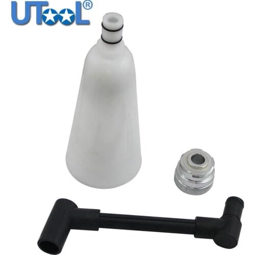 Oil Funnel Tool Universal Oil Filling System Set with Adaptors 2 Liter Oil Adding Tool Oversized for VW AUDI EA888