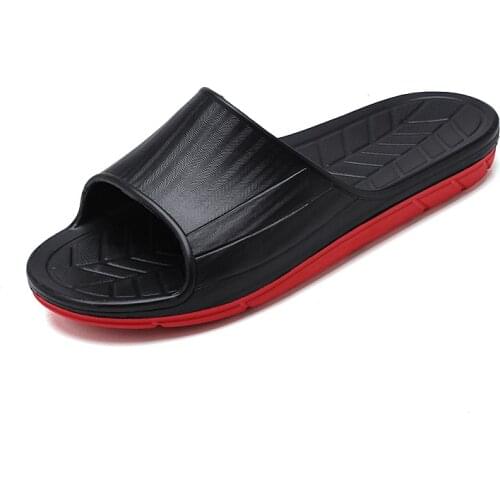 Men Slippers EVA Non-slip Outdoor Beach Flip Flops 2020 Summer Casual Shoes Slides Black Sandal Plus Size 39-45