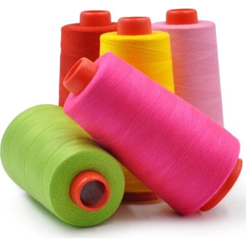 3000 Yards Threads For Sewing Red Thread Embroidery Industrial Overlocking Sewing Machine Polyester Kit Set DIY Apparel Fabric